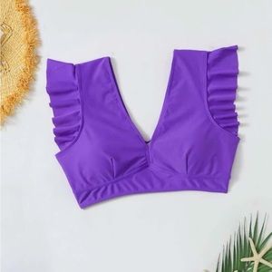 Purple swim top